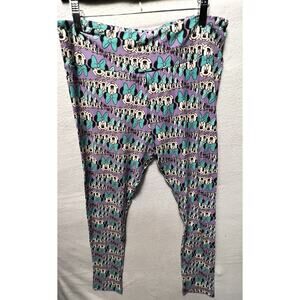 LuLaRoe Leggings Womens Tall & Curvy Purple Disney Minnie Mouse Pattern‎